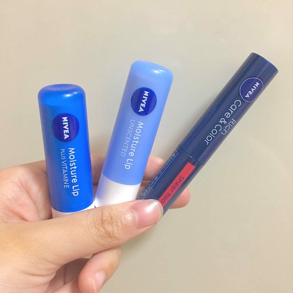 ニベア リッチケア&カラーリップ/ニベア/リップクリームを使ったクチコミ(1枚目)