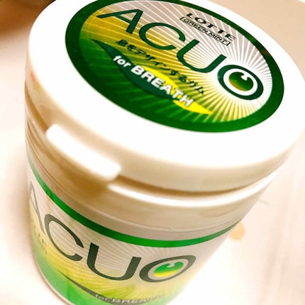 ロッテ ACUO(アクオ)のクチコミ「辛すぎないけどスッキリするミントガム♡
ボトルタイプは職場や自宅用にしています✨
キシリッ.....」(1枚目)