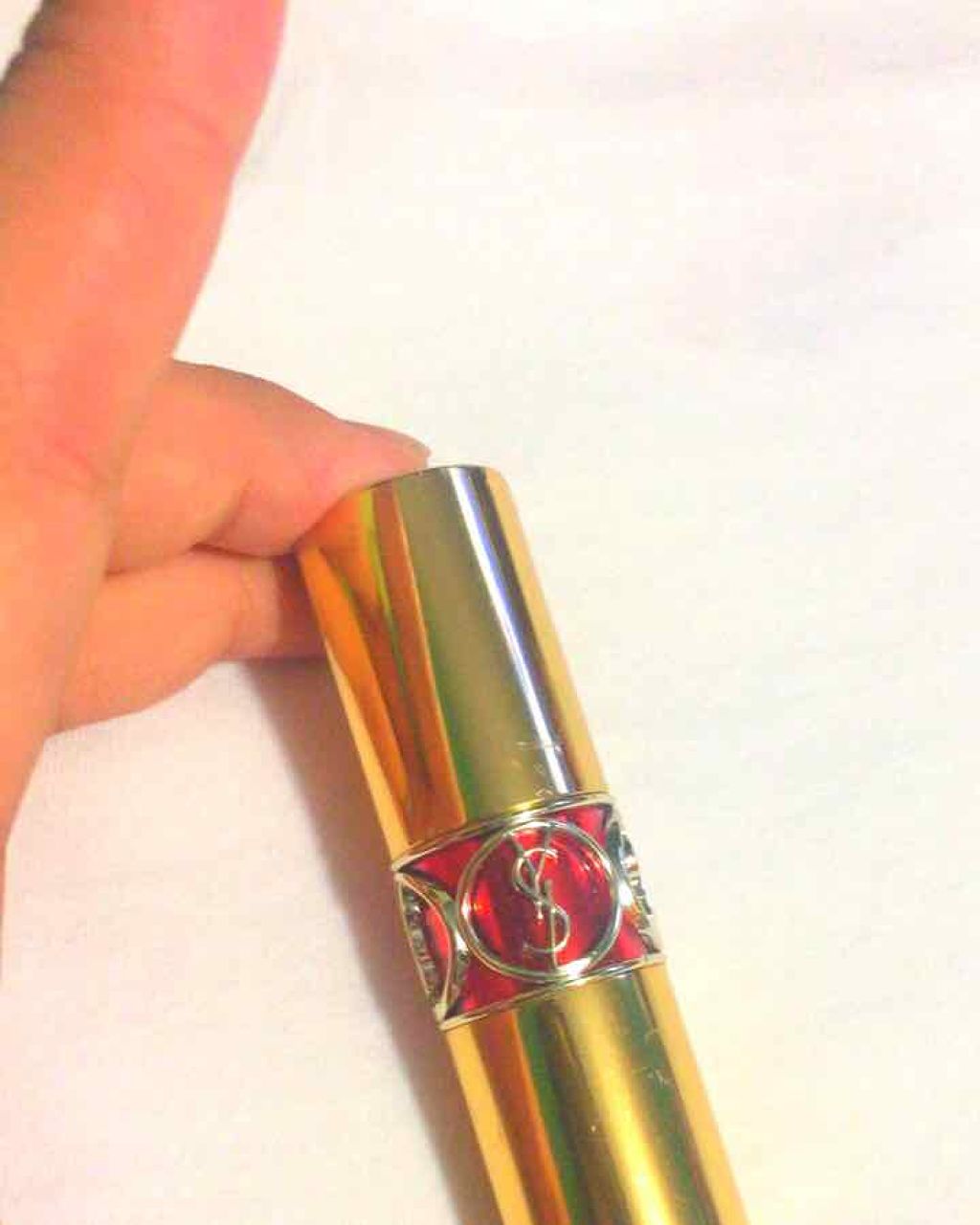 ルージュ ヴォリュプテ シャイン/YVES SAINT LAURENT BEAUTE/口紅を使ったクチコミ(1枚目)