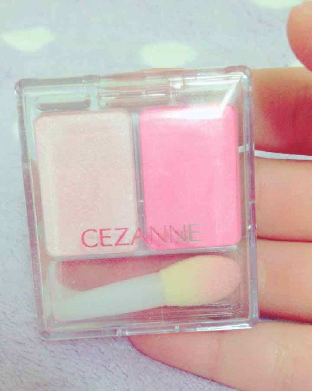 ツーカラー アイシャドウ ラメシリーズ/CEZANNE/アイシャドウパレットを使ったクチコミ(1枚目)