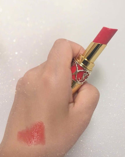 ルージュ ヴォリュプテ シャイン/YVES SAINT LAURENT BEAUTE/口紅を使ったクチコミ(2枚目)