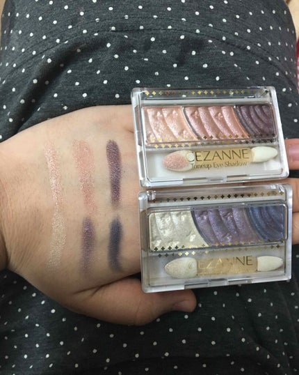 トーンアップアイシャドウ/CEZANNE/アイシャドウパレットを使ったクチコミ(1枚目)