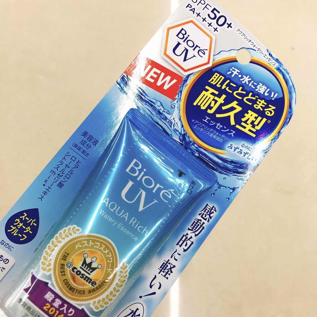 ビオレUV アクアリッチウォータリーエッセンス/ビオレ/日焼け止め・UVケアを使ったクチコミ(1枚目)