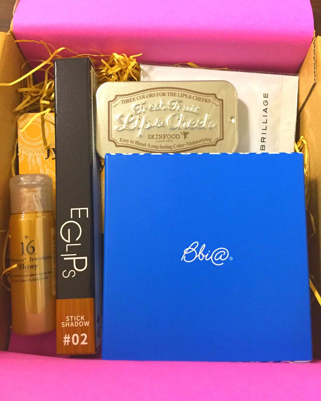 フレッシュフルーツ リップ&チーク トリオ/SKINFOOD/ジェル・クリームチークを使ったクチコミ(1枚目)