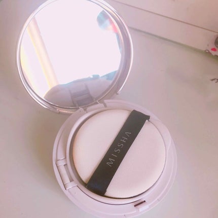 M クッション ファンデーション(モイスチャー)/MISSHA/クッションファンデーションを使ったクチコミ(2枚目)