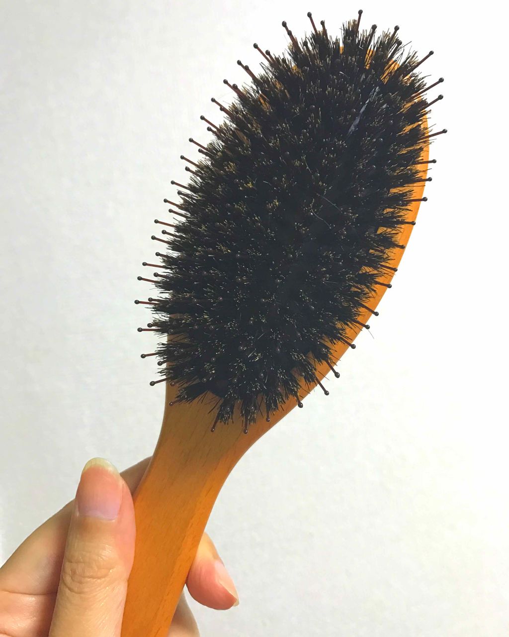 木柄ヘアケアブラシ/無印良品/ヘアブラシを使ったクチコミ(1枚目)