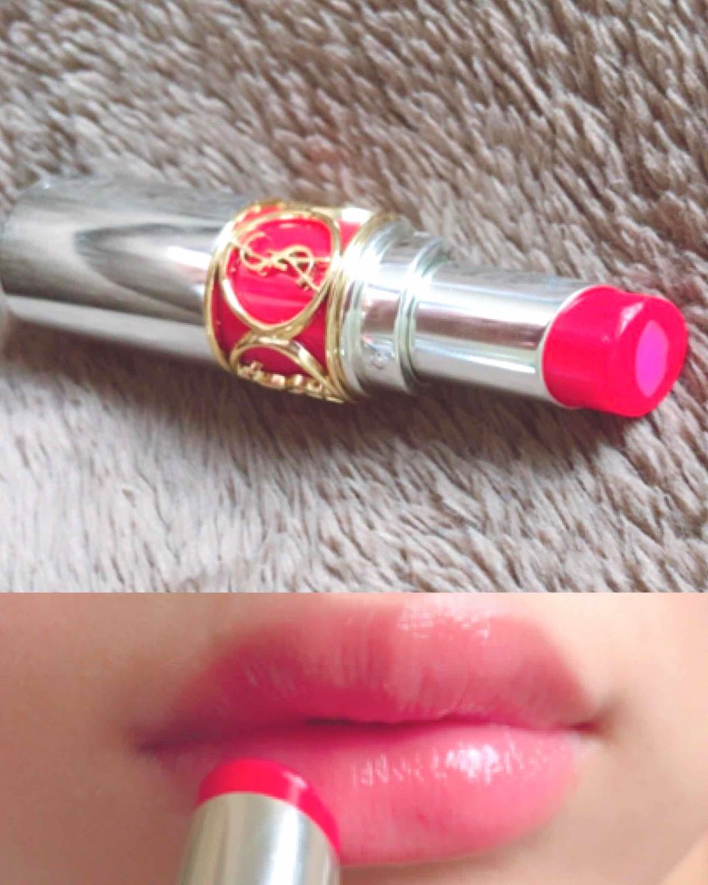 ヴォリュプテ ティントインバーム/YVES SAINT LAURENT BEAUTE/口紅を使ったクチコミ(1枚目)