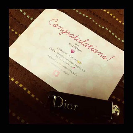 ディオール アディクト ラッカー スティック/Dior/口紅を使ったクチコミ(1枚目)