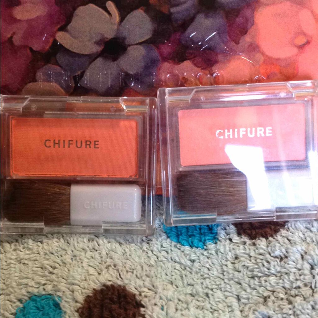 チーク カラー(ブラシ付)/ちふれ/パウダーチークを使ったクチコミ(1枚目)