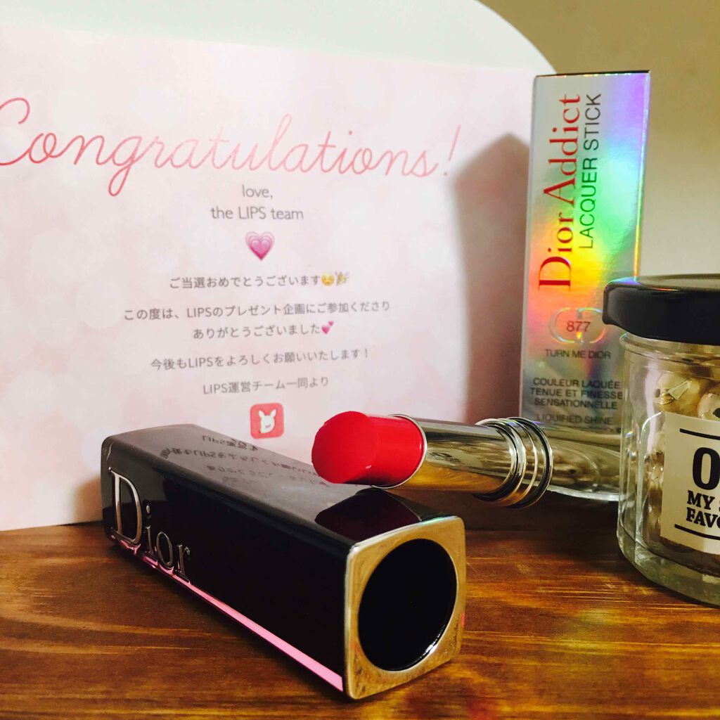 ディオール アディクト ラッカー スティック/Dior/口紅を使ったクチコミ（2枚目）