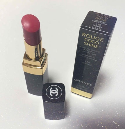 ルージュ ココ シャイン 118 エナジー/CHANEL/口紅を使ったクチコミ(1枚目)