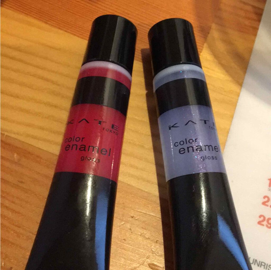 カラーエナメルグロス/KATE/リップグロスを使ったクチコミ（1枚目）