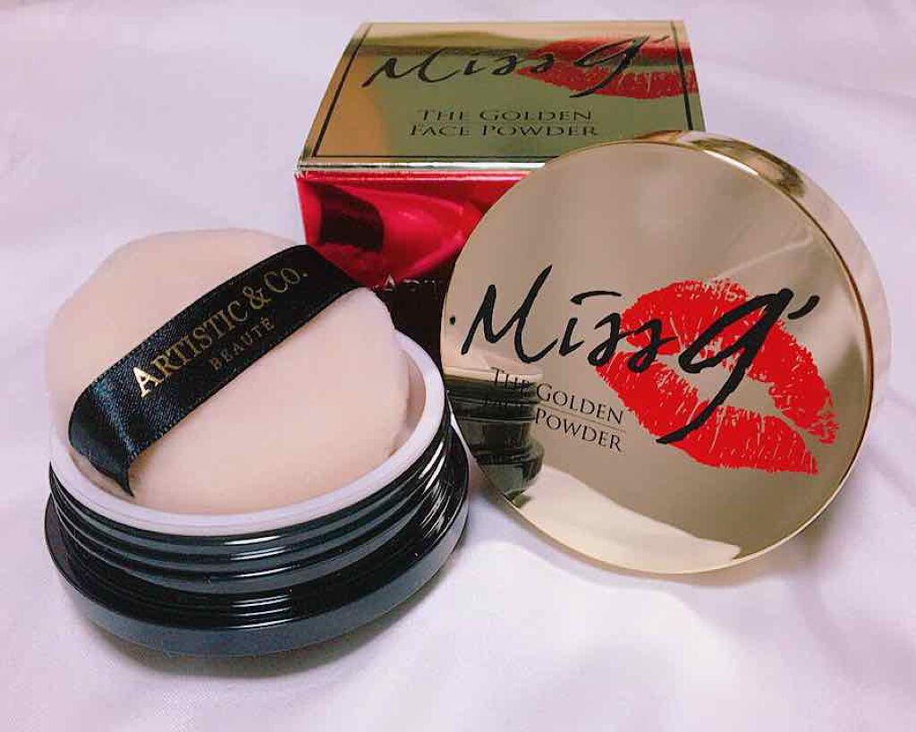ミスナイン ザ ゴールデンフェイスパウダー/ARTISTIC＆CO./ルースパウダーを使ったクチコミ（2枚目）