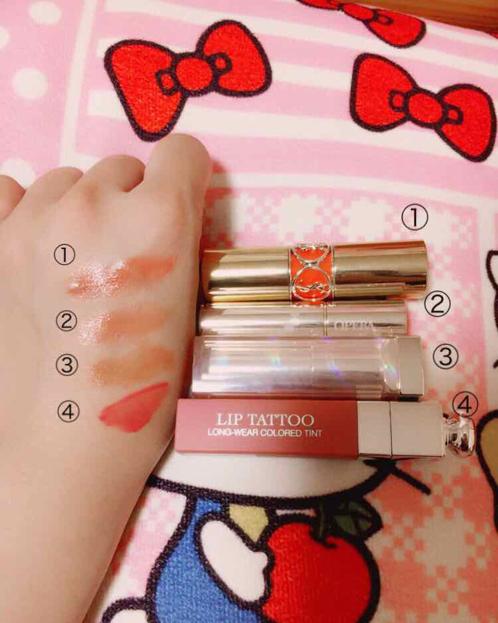 ルージュ ヴォリュプテ シャイン/YVES SAINT LAURENT BEAUTE/口紅を使ったクチコミ(1枚目)