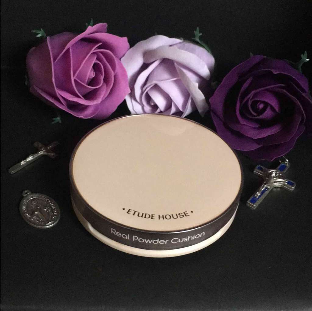 リアルパウダー クッション SPF50+/PA+++/ETUDE/クッションファンデーションを使ったクチコミ(1枚目)