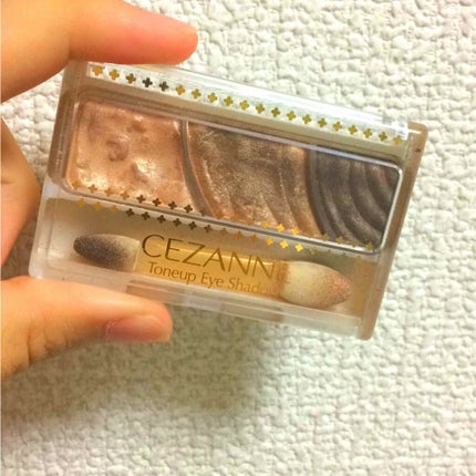 トーンアップアイシャドウ/CEZANNE/アイシャドウパレットを使ったクチコミ(1枚目)