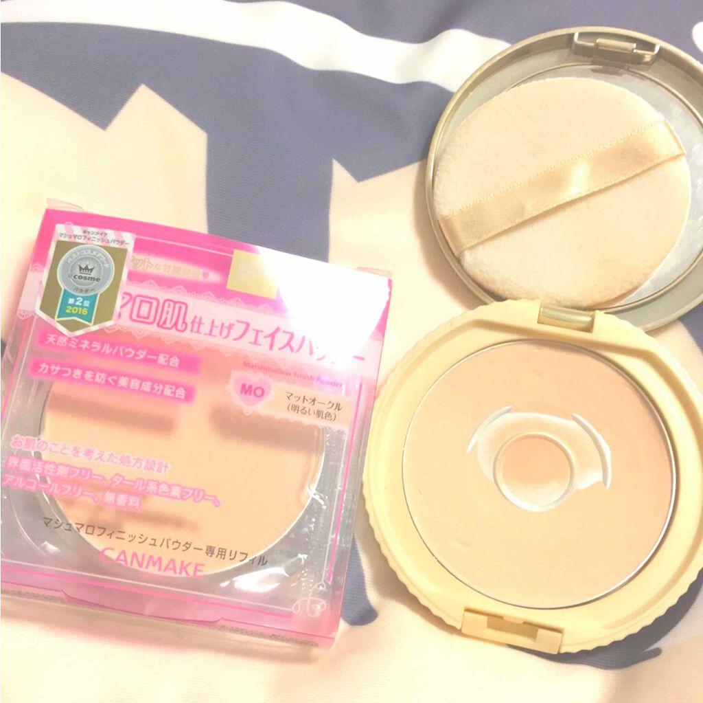 【旧品】マシュマロフィニッシュパウダー/キャンメイク/プレストパウダーを使ったクチコミ(1枚目)