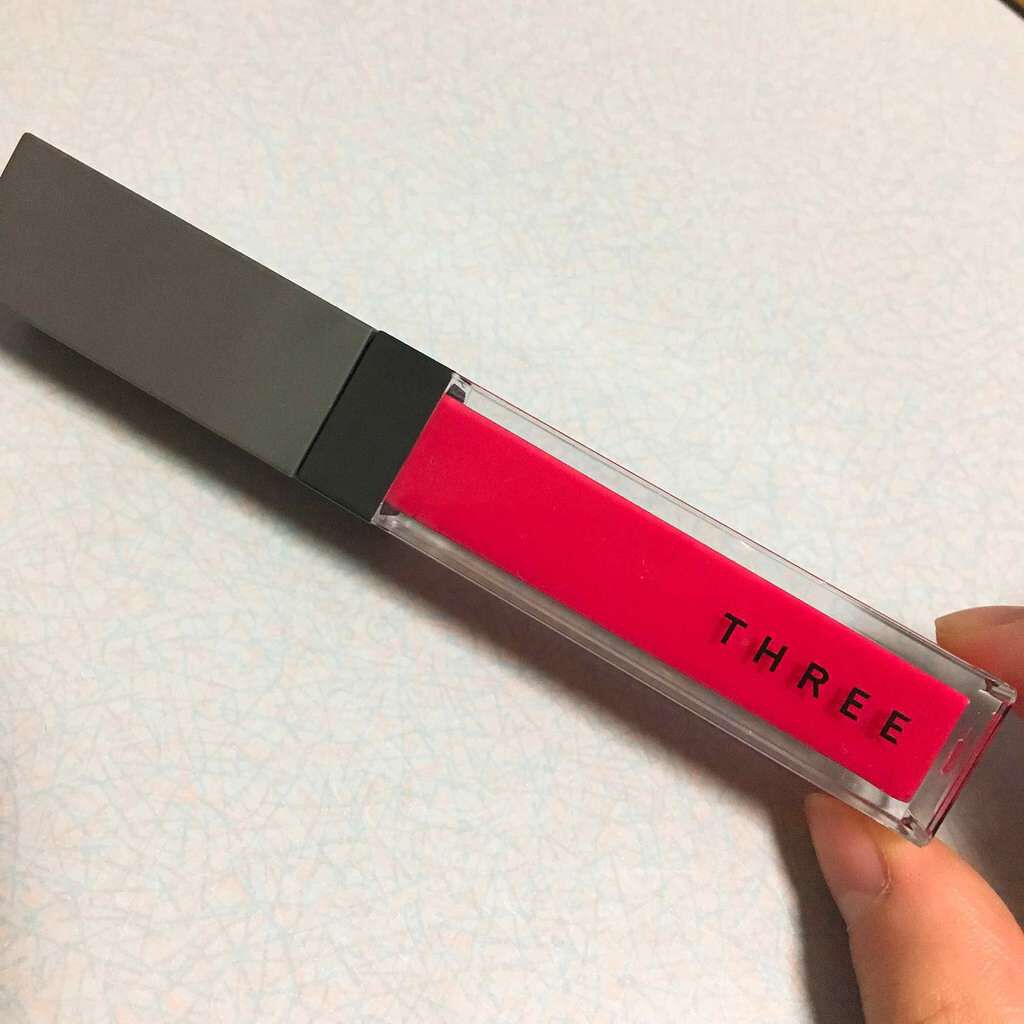 シマリング リップジャム 17 STOLEN KISS/THREE/リップグロスを使ったクチコミ（1枚目）