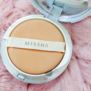 MISSHA テンションパクト トーンアップグロウのクチコミ「MISSHAのクッションファンデ ３つ目です♡
前は白い方を使っていたんですが新しく出たこちら.....」（1枚目）