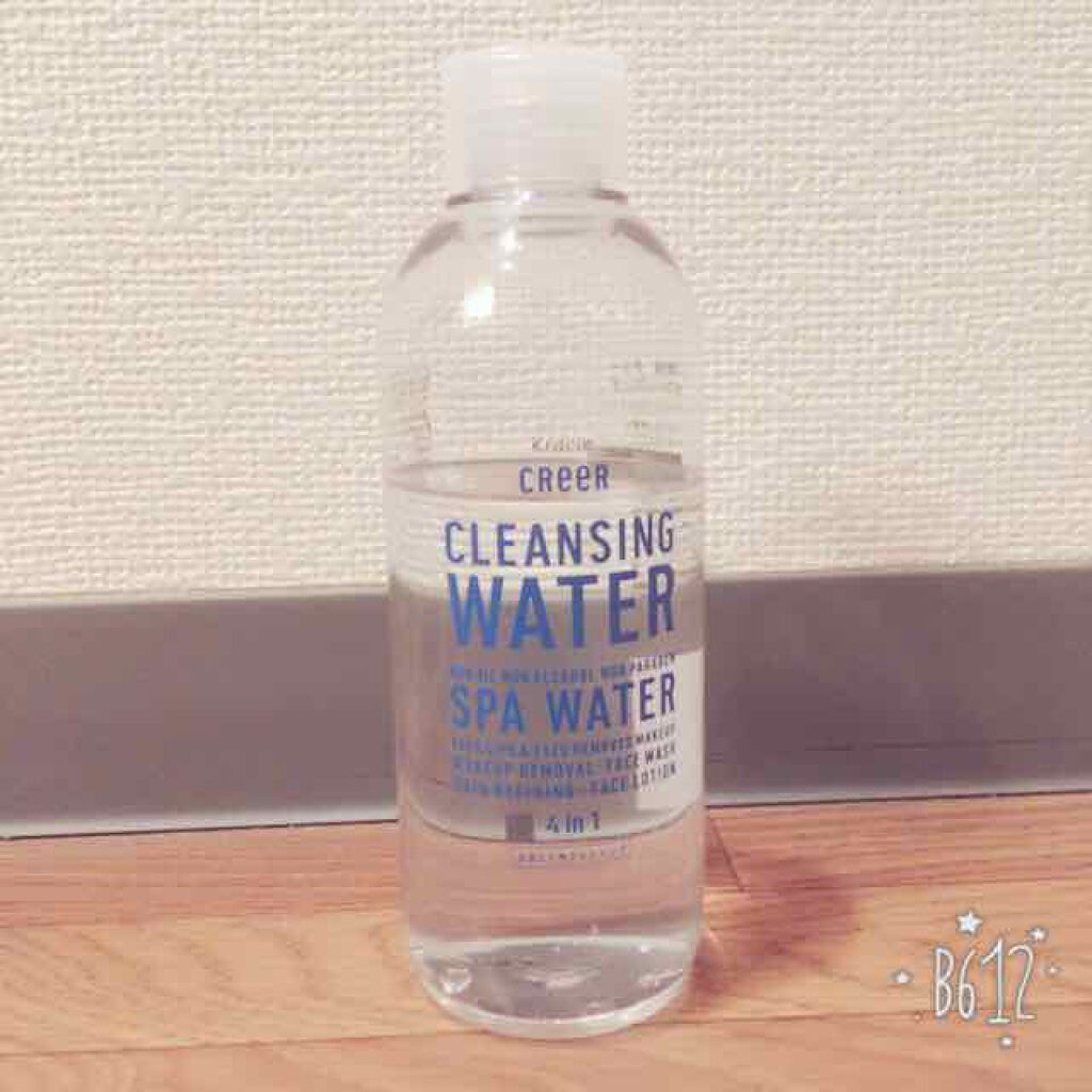 水クレンジング(旧)/CReeR/化粧水を使ったクチコミ（1枚目）