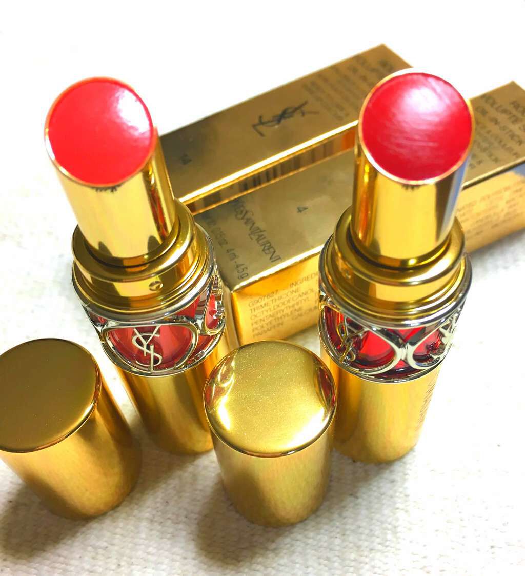 ルージュ ヴォリュプテ シャイン/YVES SAINT LAURENT BEAUTE/口紅を使ったクチコミ(1枚目)