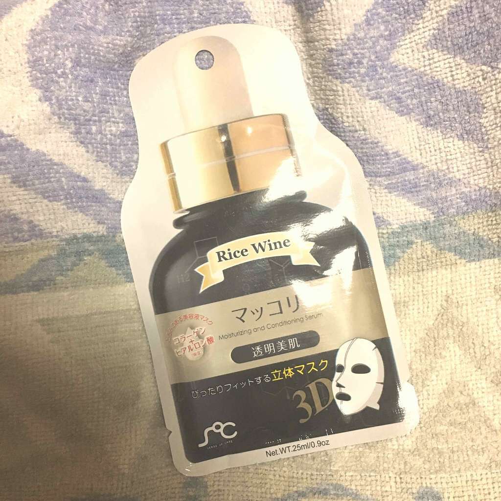3D美容液フェイスマスク マッコリ/SOC(センスオブケア)/シートマスク・パックを使ったクチコミ（1枚目）