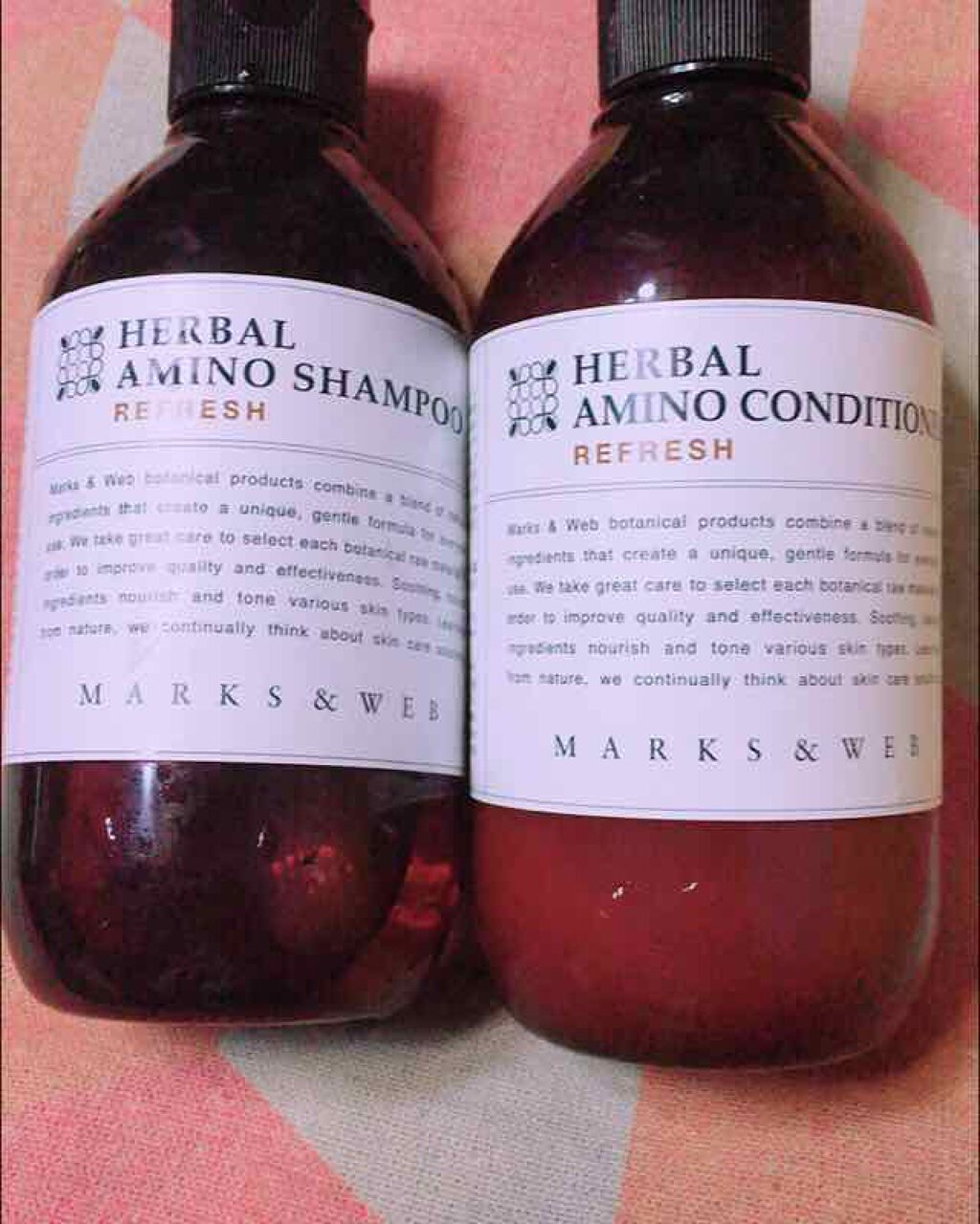 ハーバルアミノシャンプー／コンディショナー リフレッシュ/MARKS&WEB/シャンプー・コンディショナーを使ったクチコミ（1枚目）