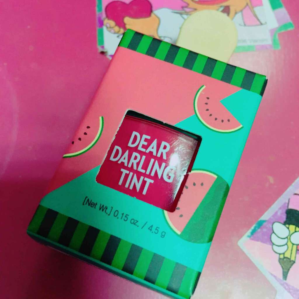 ディアダーリン ウォータージェルティント (アイスティント)/ETUDE/口紅を使ったクチコミ(1枚目)