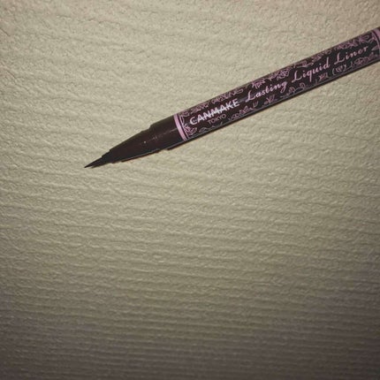 ラスティングリキッドライナー/キャンメイク/リキッドアイライナーを使ったクチコミ(1枚目)