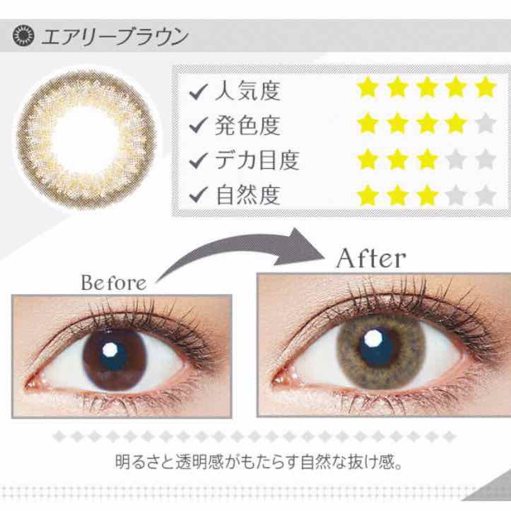 エバーカラーワンデーナチュラル モイストレーベルUV/エバーカラー/ワンデー(1DAY)カラコンを使ったクチコミ(4枚目)