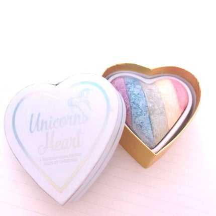 ハートハイライター ユニコーンハート/MAKEUP REVOLUTION/パウダーハイライトを使ったクチコミ(1枚目)