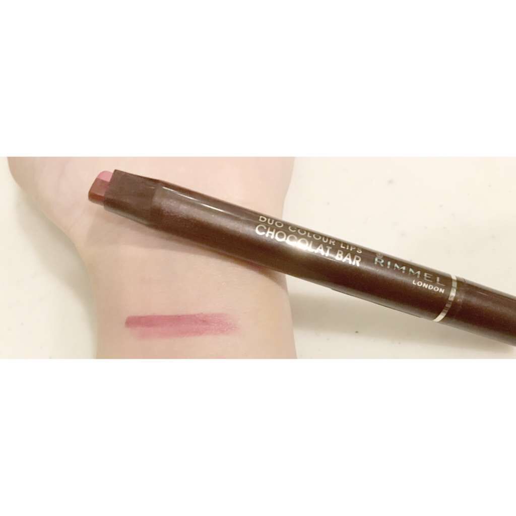 デュオカラーリップス ショコラバー/リンメル ロンドン/口紅を使ったクチコミ(2枚目)