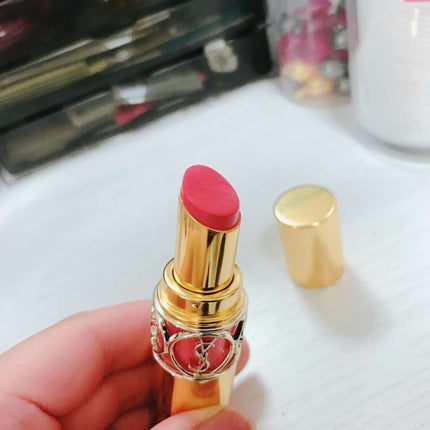 ルージュ ヴォリュプテ シャイン/YVES SAINT LAURENT BEAUTE/口紅を使ったクチコミ(2枚目)