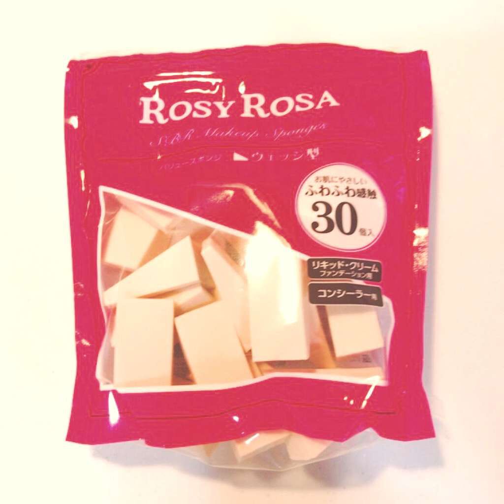 バリュースポンジN ウェッジ型タイプ 30P/ロージーローザ/パフ・スポンジを使ったクチコミ(1枚目)
