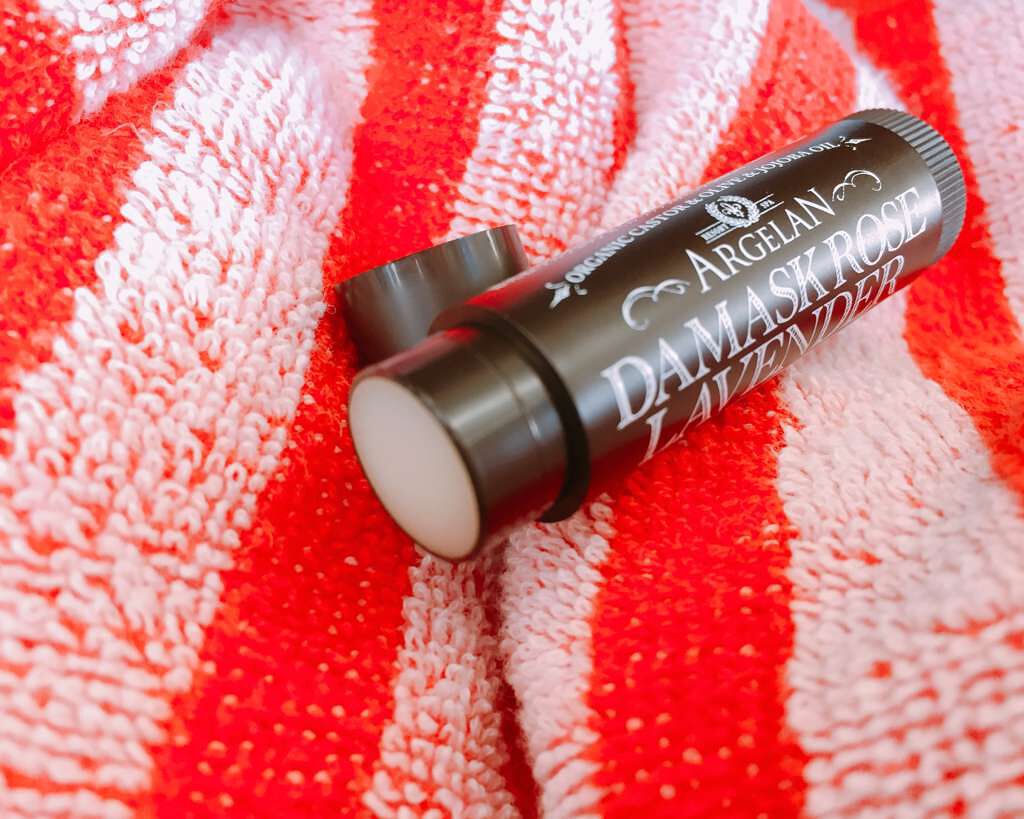 オイル リップスティック ダマスクローズ&ラベンダー/アルジェラン/リップクリームを使ったクチコミ(1枚目)