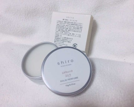 練り香水 sakura219/SHIRO/練り香水を使ったクチコミ(1枚目)