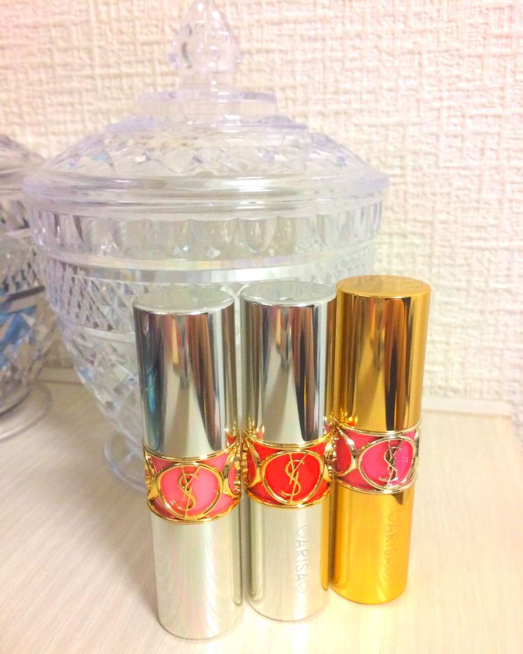 ルージュ ヴォリュプテ シャイン/YVES SAINT LAURENT BEAUTE/口紅を使ったクチコミ(1枚目)