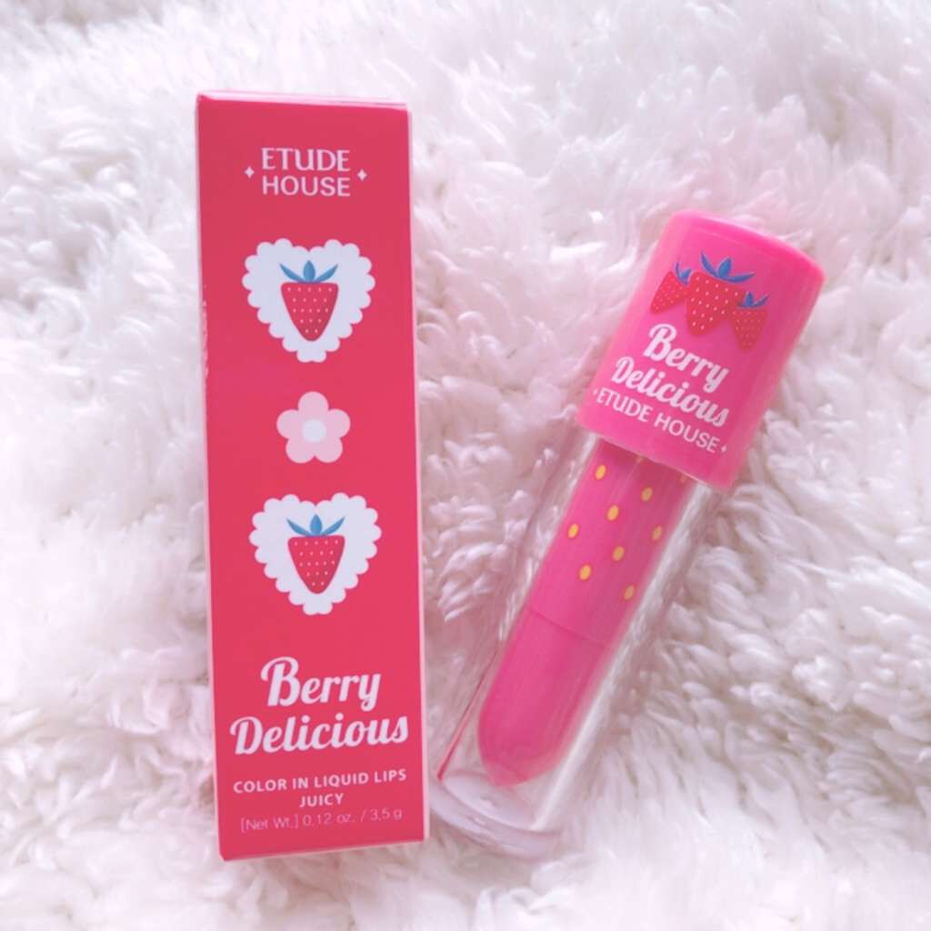 ベリーデリシャス カラーイン リキッドリップジューシー/ETUDE/口紅を使ったクチコミ(1枚目)