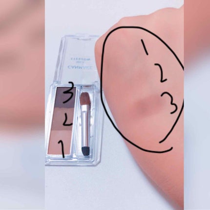 ミックスアイブロウ/キャンメイク/パウダーアイブロウを使ったクチコミ(1枚目)