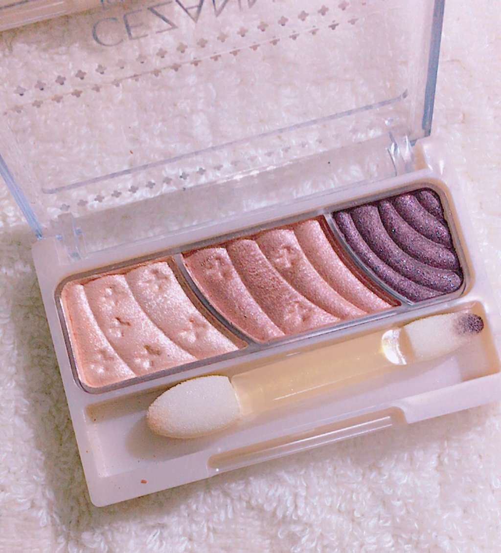 トーンアップアイシャドウ/CEZANNE/アイシャドウパレットを使ったクチコミ(3枚目)