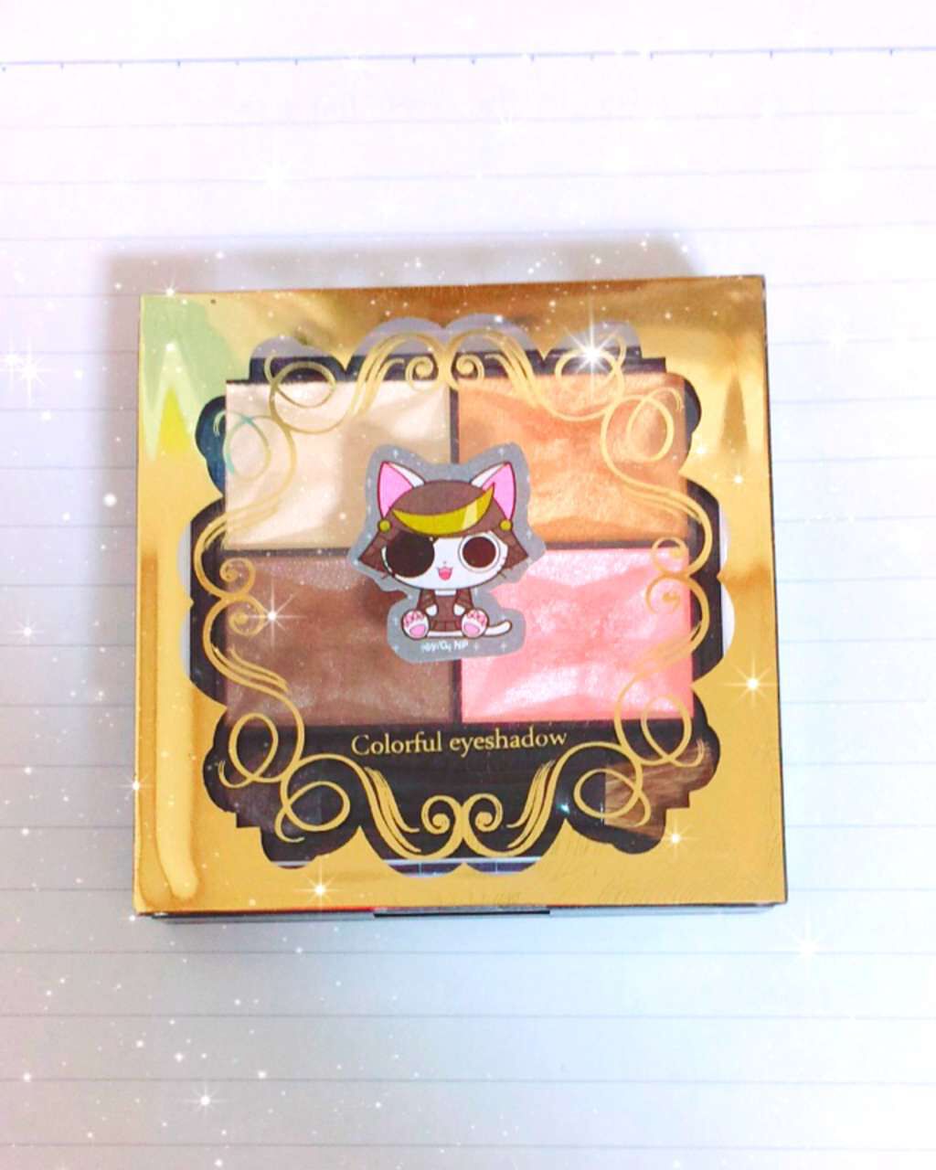 カラフルアイシャドウ/DAISO/アイシャドウパレットを使ったクチコミ(1枚目)
