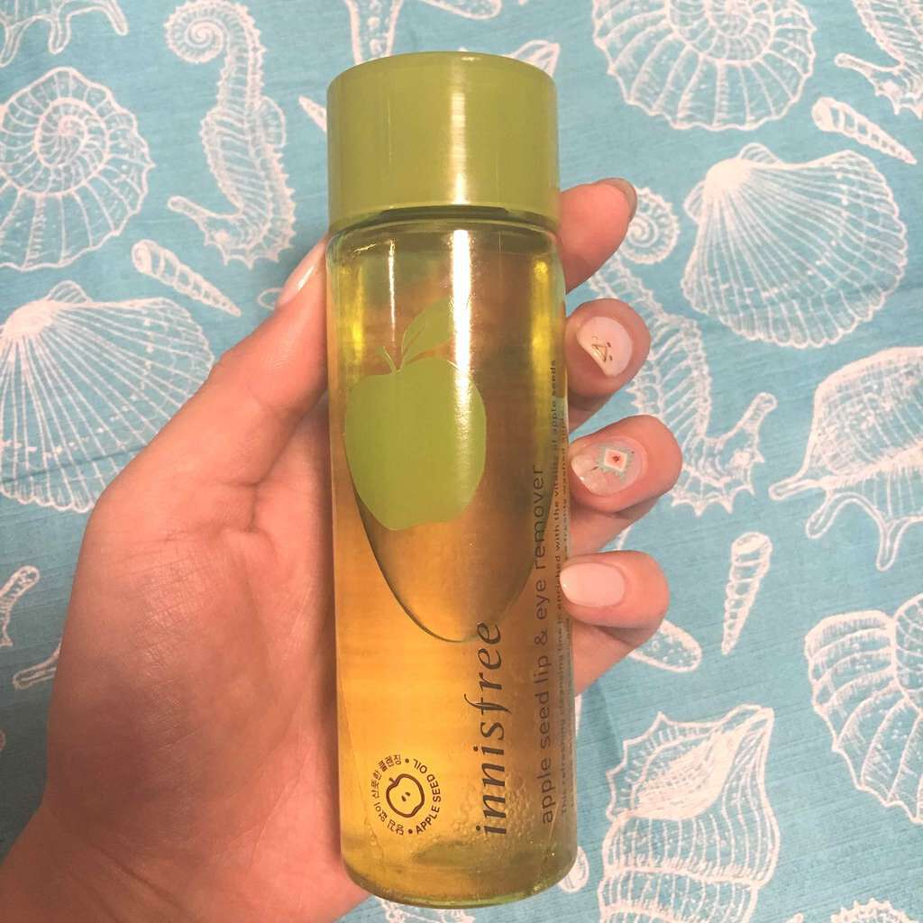 アップルシード リップ＆アイメイク リムーバー/innisfree/ポイントメイクリムーバーを使ったクチコミ（1枚目）