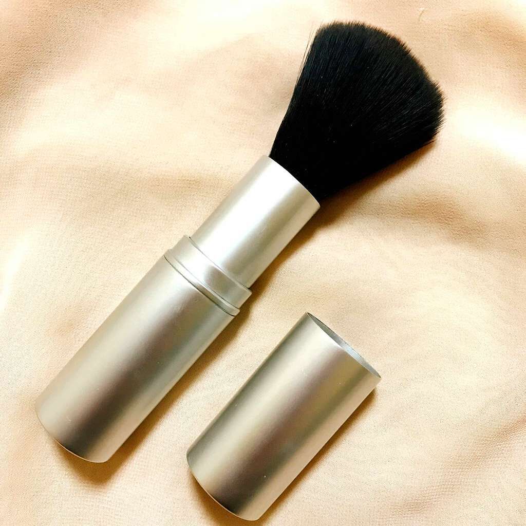 携帯用 アルミフェイスブラシ/無印良品/メイクブラシを使ったクチコミ(1枚目)