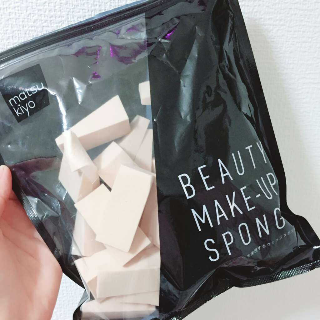 matsukiyo メイクアップスポンジ ウェッジ型/matsukiyo/パフ・スポンジを使ったクチコミ(1枚目)