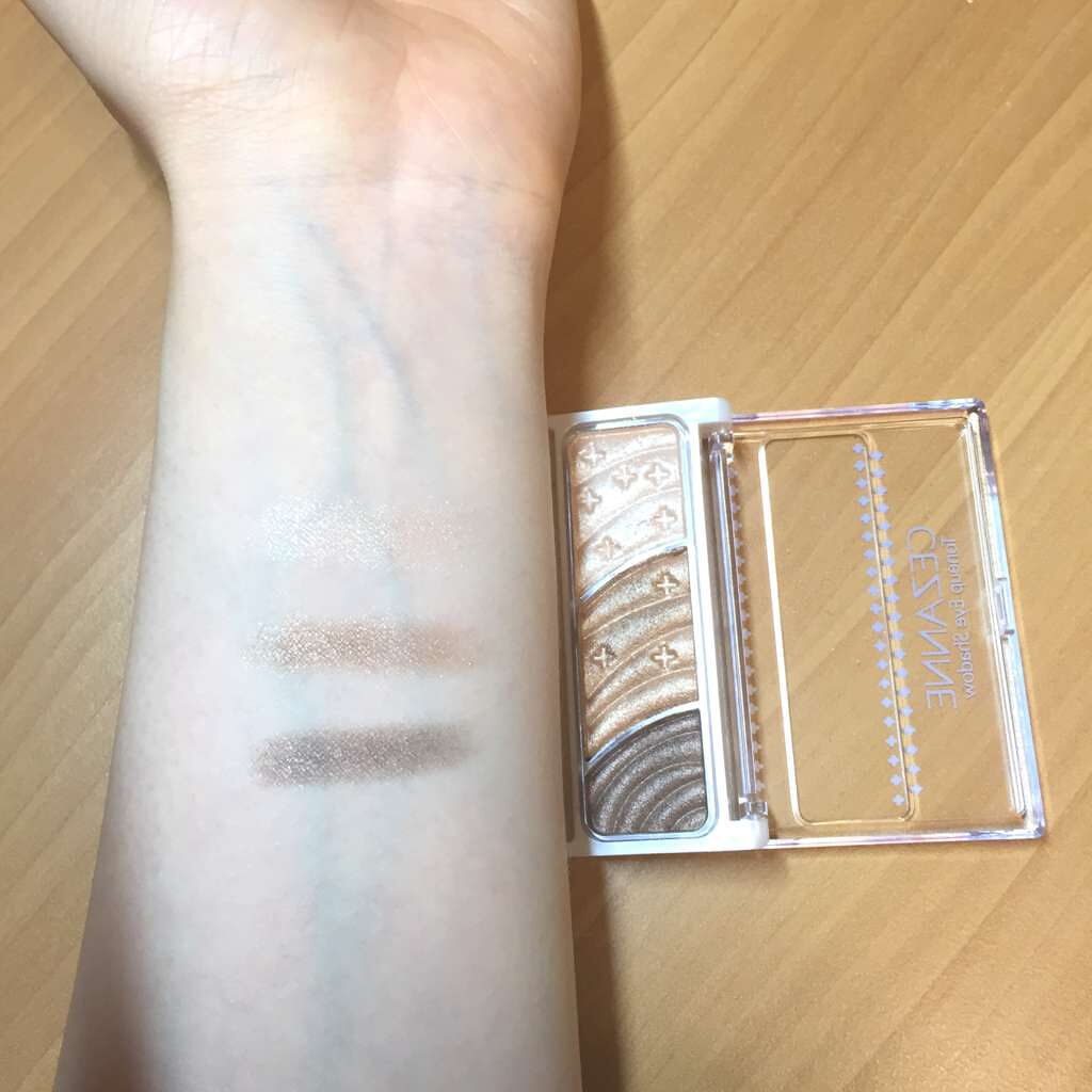 トーンアップアイシャドウ/CEZANNE/アイシャドウパレットを使ったクチコミ(2枚目)