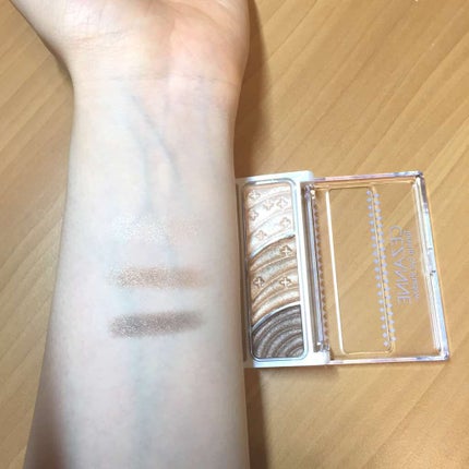 トーンアップアイシャドウ/CEZANNE/アイシャドウパレットを使ったクチコミ(2枚目)