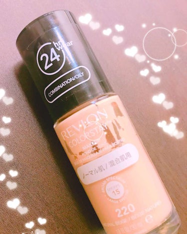 REVLON✨カラーステイ メイクアップ

こちらはかなり前から
愛用していたプチプラの中ではおすすめの
ファンデーションです✨

カバー力はありますが、少し
厚塗り感は出てしまいます、、
なので、薄く