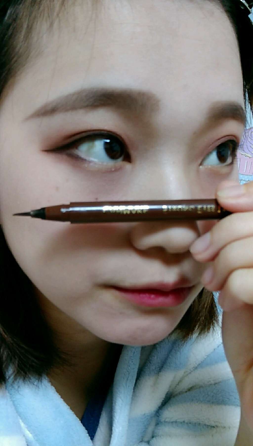 ストロングアイズライナー/キャンメイク/リキッドアイライナーを使ったクチコミ（3枚目）