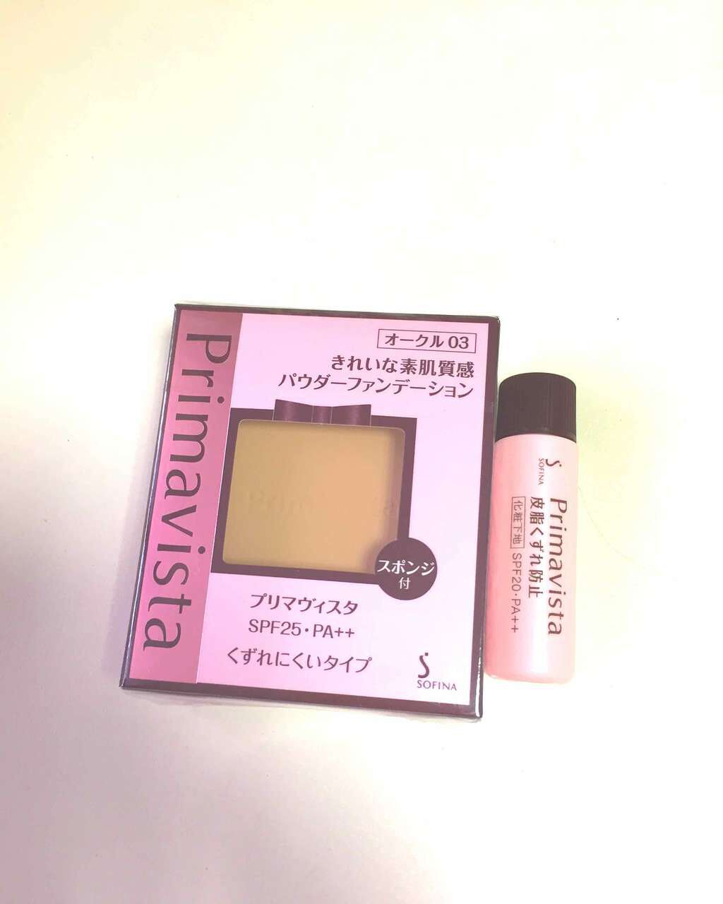 くずれにくい きれいな素肌質感パウダーファンデーション/プリマヴィスタ/パウダーファンデーションを使ったクチコミ(2枚目)