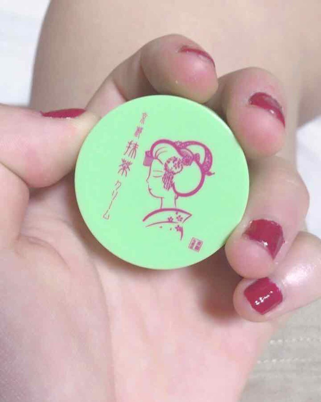 京都舞子 抹茶しっとりクリーム/三興物産/フェイスクリームを使ったクチコミ(1枚目)